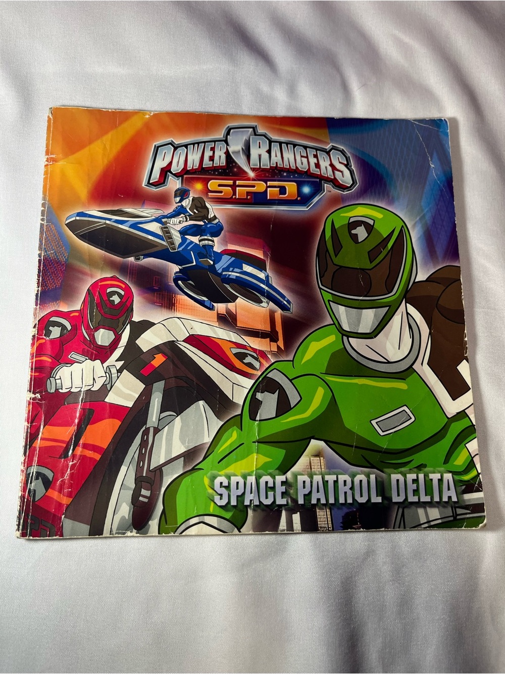 Vtg Power Rangers S.P.D. Space Patrol Delta Paperback Book Dalmatian Press 2006